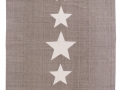 Handwebteppich Star Club beige/creme/weiss Sterne Streifen Reinkemeier