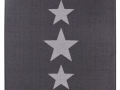 Webteppich Stella grau hellgrau Sterne Streifen Reinkemeier