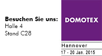 DOMOTEX Messe Logo Januar 2015 Stand von Reinkemeier-Rietberg