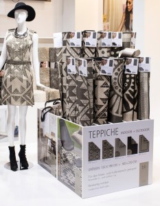 Barbara Becker Indoor und Outdoor Teppich präsentiert von Reinkemeier auf der DOMOTEX 2015