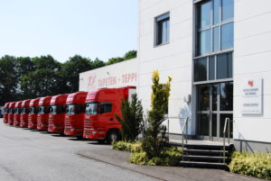 Eingangsbereich des Reinkemeier Logistik Gebäudes am Standort in Rietberg